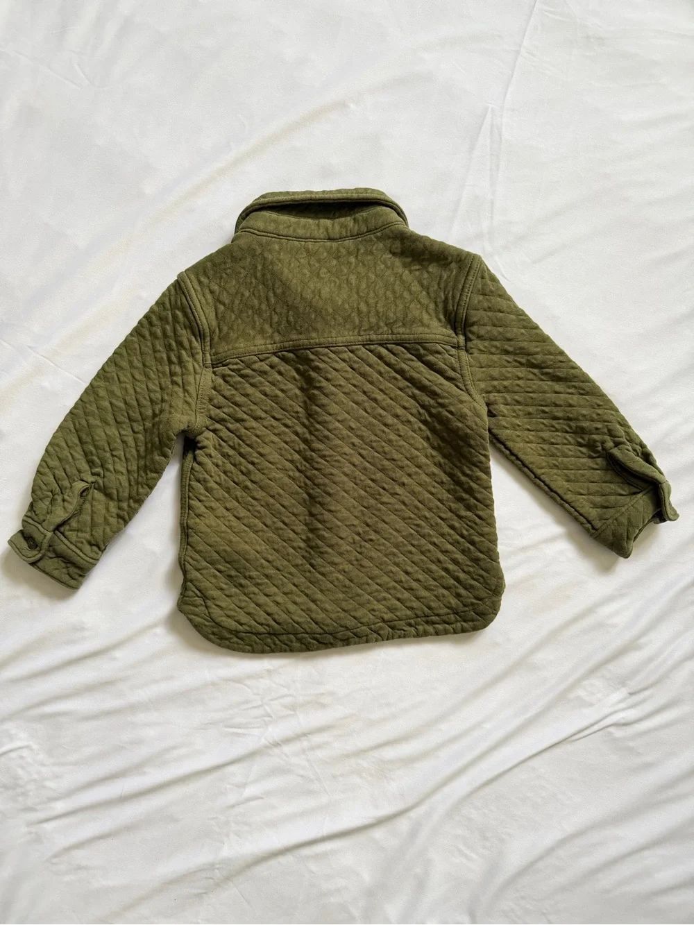 Baby Gap Toddler 3T Olive Green Quilted Shirt Jacket Shacket